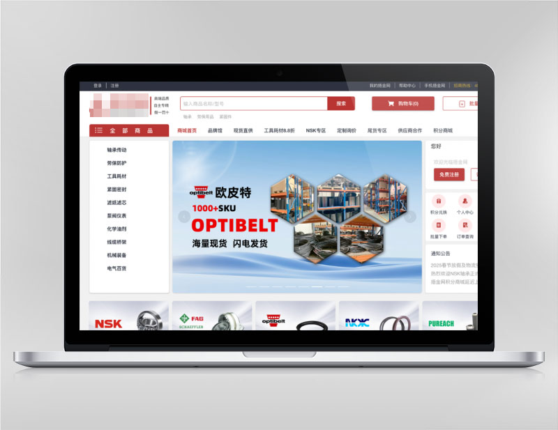 某红色金属工业商城案例